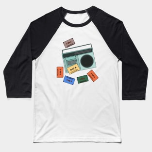 Retro Vintage 80's Music Baseball T-Shirt